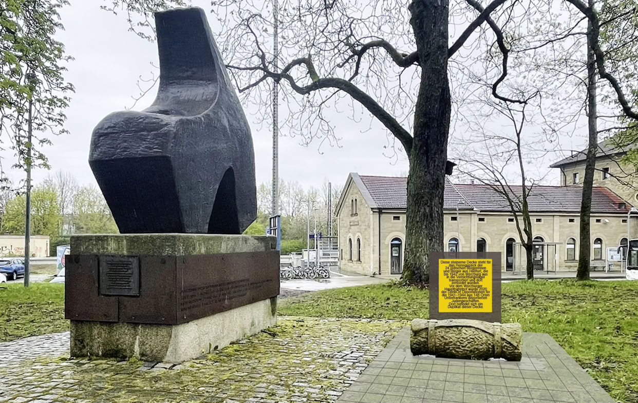 2 Stolpersteine vor der Verlegung zum Gedenken an jüdische Bürger