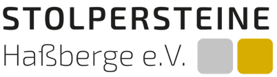 Logo des Vereins Stolpersteine Haßberge e.V., Schaltfläche